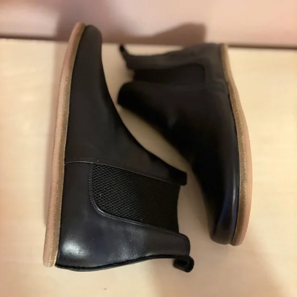 Groundz Handmade Leather Clay Chelsea Boots Shoes Barefoot Earthing Black 38 - Picture 5 of 12
